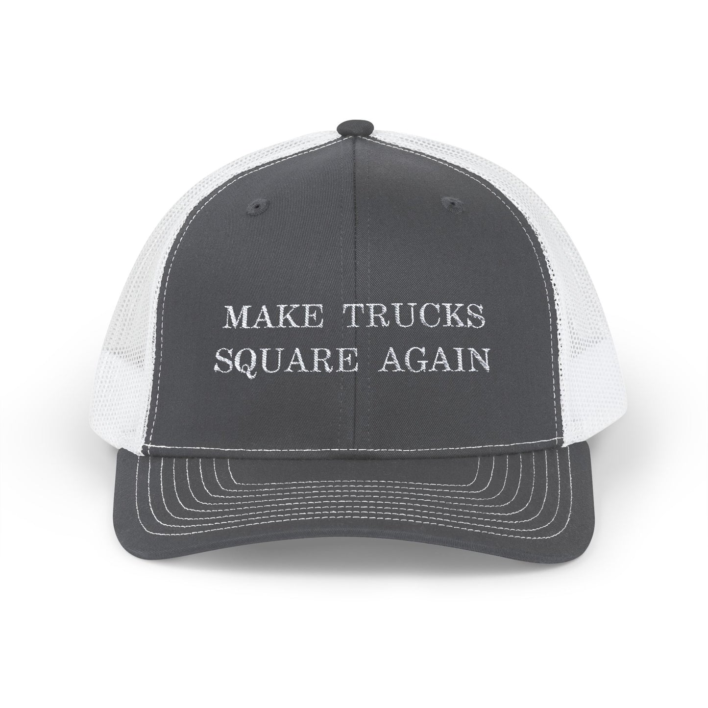 Make Trucks Square Again Snapback Trucker Cap - Stylish Hat for Truck Enthusiasts