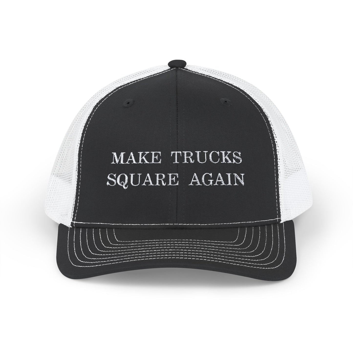 Make Trucks Square Again Snapback Trucker Cap - Stylish Hat for Truck Enthusiasts